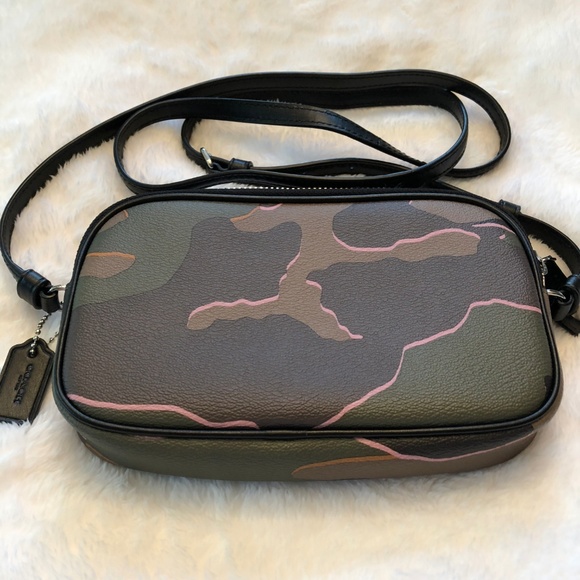 COACH Wild Camo Crossbody Pouch Bag Purse - Picture 2 of 7